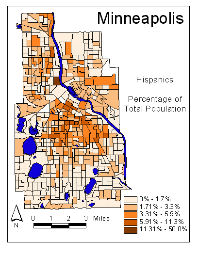 Map: Hispanics