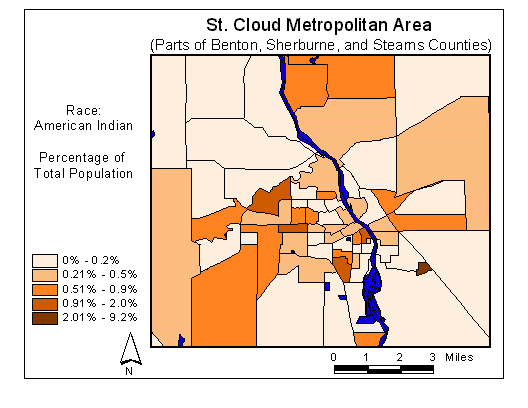 Race Map: American Indian