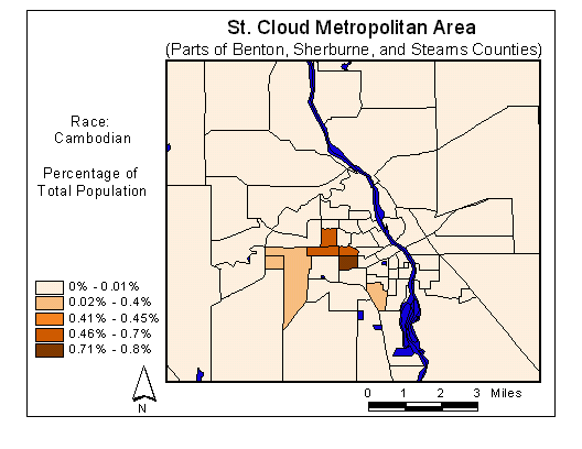 Race Map: Cambodian